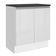 Balcão 100% Mdf 70 Cm 2 Portas Frentes Branco Brilho Acordes Madesa Branco