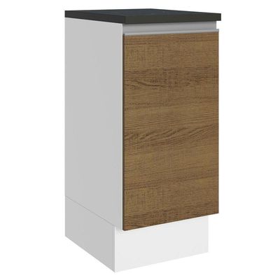Balcão 100% Mdf 35 Cm 1 Porta Branco Rustic Acordes Madesa Branco/rustic