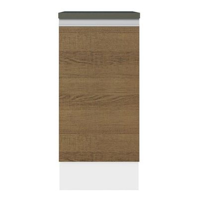 Balcão 100% Mdf 35 Cm 1 Porta Branco Rustic Acordes Madesa Branco/rustic