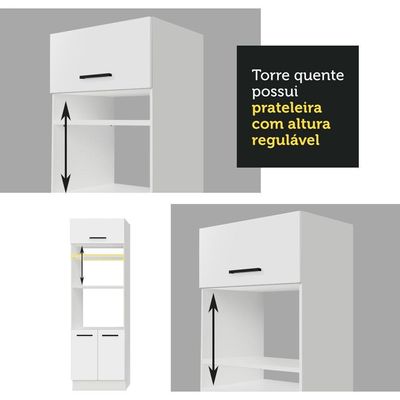 Cozinha Completa 479001 Com Armário E Balcão Branco Branco