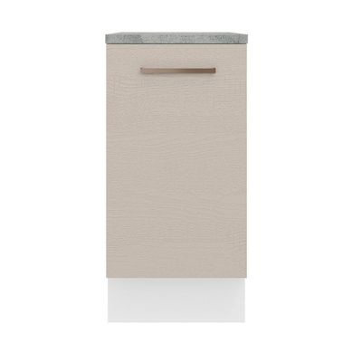 Balcão 40 Cm 1 Porta Branco/crema Agata Madesa Branco/crema