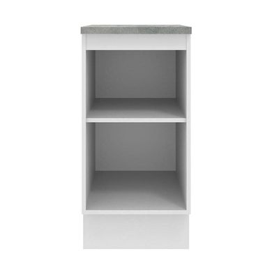 Balcão 40 Cm 1 Porta Branco/crema Agata Madesa Branco/crema