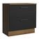 Balcão 80Cm 2GVT Rustic/Preto Agata Madesa Rustic/Preto