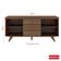 Buffet Aparador Rustic 3 Gavetas 2 Portas Pés Madesa