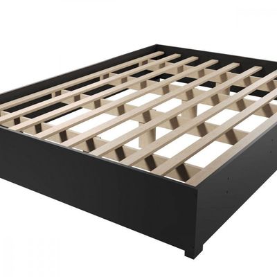 Base Cama Box Casal Imperatriz Com Pés Preto Viero Preto