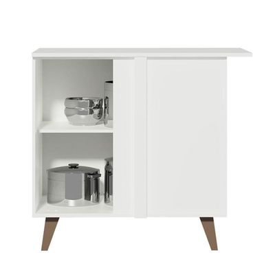Balcão de Canto Reims 1 Porta Branco Madesa