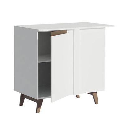 Balcão de Canto Reims 1 Porta Branco Madesa