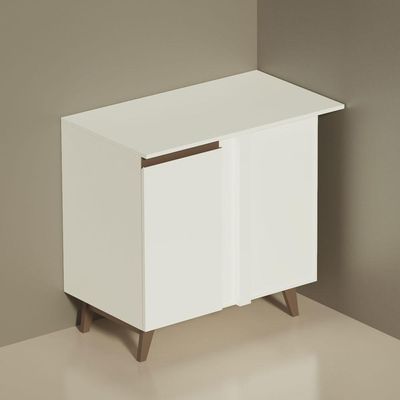 Balcão de Canto Reims 1 Porta Branco Madesa