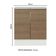 Balcão de Cozinha Stella 70cm 2 Portas Branco Rustic