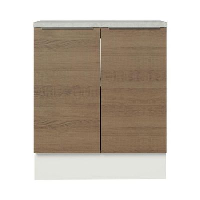 Balcão de Cozinha Stella 70cm 2 Portas Branco Rustic