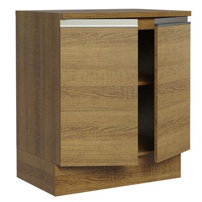 Balcão de Cozinha Madesa Glamy 70cm 2 Portas Rustic