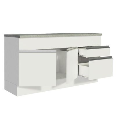 Balcão de Pia Glamy 2 Portas 2 Gavetas Madesa