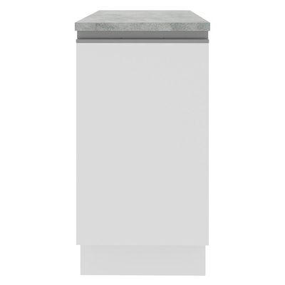 Balcão Glamy 40cm 1 Porta Branco Madesa