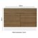 Balcão Gabinete De Pia 120cm 1 Portas 2 Gavetas Com Tampo Branco/rustic Stella Madesa