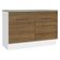 Balcão Gabinete De Pia 120cm 1 Portas 2 Gavetas Com Tampo Branco/rustic Stella Madesa