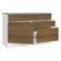 Balcão Gabinete De Pia 120cm 1 Portas 2 Gavetas Com Tampo Branco/rustic Stella Madesa