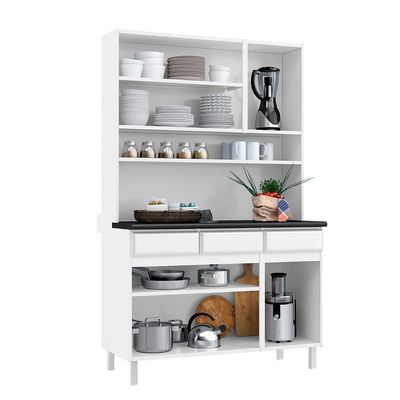 Armário De Cozinha De Aço Kit Triplo Telasul Star New Branco