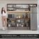 Armário De Cozinha Compacta 229cm Rustic/cinza Emilly Madesa 14 Rustic/cinza