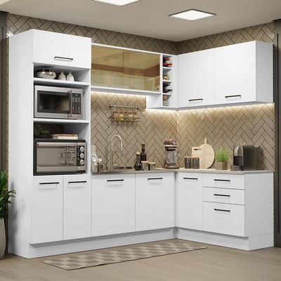 Cozinha Completa 399001 Com Armário E Balcão Branco Branco