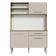 Armário De Cozinha Compacta 120cm Rustic/crema Life Madesa Rustic/crema