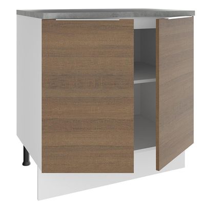 Balcão Stella 2 Portas Branco/rustic Madesa