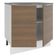Balcão Stella 2 Portas Branco/rustic Madesa