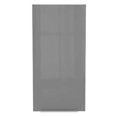 Armário Aéreo Madesa Lux 40 X 83 Cm 1 Porta Rustic/cinza