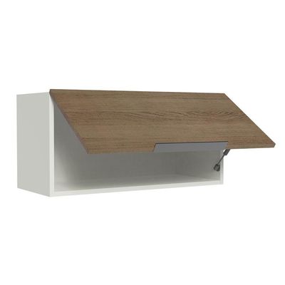 Armário Aéreo de Cozinha Stella 70cm 1 Porta Branco Rustic