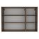 Armário Aéreo Madesa Lux 120 Cm 3 Portas Rustic/cinza