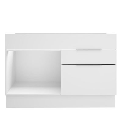 Balcão de Pia Madesa Stella 1 Porta e 2 Gavetas Branco
