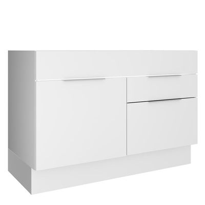 Balcão de Pia Madesa Stella 1 Porta e 2 Gavetas Branco