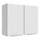 Armário Aéreo 80 Cm 2 Portas Branco/Branco Veludo