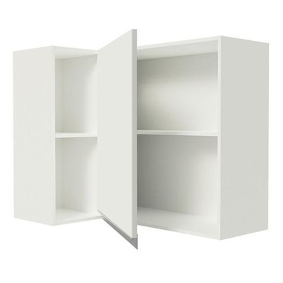 Armário Aéreo De Canto 100% Mdf Com Adega Branco Smart Madesa Branco