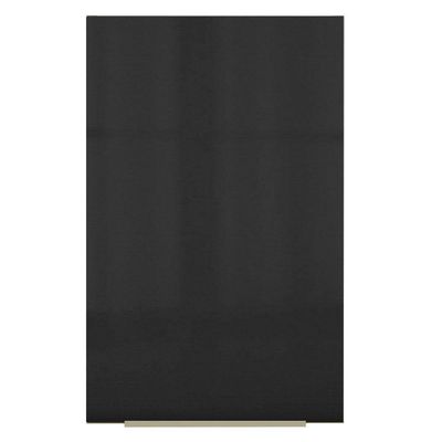 Armário Aéreo Madesa Lux 40 cm 1 Porta Rustic e Preto