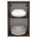 Armário Aéreo Madesa Lux 40 cm 1 Porta Rustic e Preto