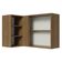 Armário Aéreo Com Adega 1 Porta Rustic/Branco Veludo
