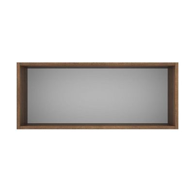 Armário Aéreo 80 Cm 1 Porta Basculante Rustic/Branco Veludo
