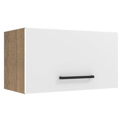 Armário Aéreo 60 Cm 1 Porta Basculante Rustic/branco