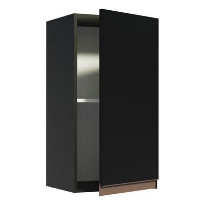 Armário Aéreo Madesa Reims 35cm 1 Porta Preto