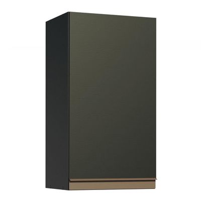 Armário Aéreo Madesa Reims 35cm 1 Porta Preto