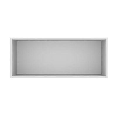 Armário Aéreo 80 Cm 1 Porta Basculante Branco/Branco Veludo