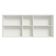 Armário Aéreo 150 Cm 2 Portas E 2 Nichos Branco/Cinza
