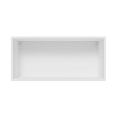 Armário Aéreo 70 Cm 1 Porta Branco/cinza Lux Madesa Branco/cinza