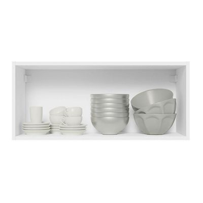 Armário Aéreo 100% Mdf 70 Cm 1 Porta Basculante Frente Branco Brilho Acordes Madesa Branco