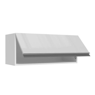 Armário Aéreo 100% Mdf 70 Cm 1 Porta Basculante Frente Branco Brilho Acordes Madesa Branco