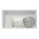 Armário Aéreo 100% Mdf 60 Cm 1 Porta Basculante Branco/crema Smart Madesa Branco/crema