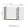 Armário Aéreo de Canto Reims 1 Porta Adega Branco Madesa
