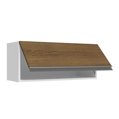 Armário Aéreo 100% Mdf 70 Cm 1 Porta Basculante Branco/rustic Acordes Madesa Branco/rustic