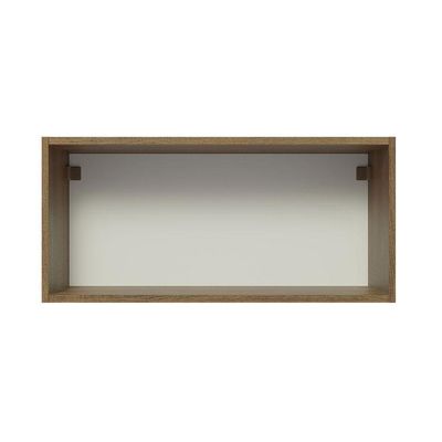 Armário Aéreo 70 Cm 1 Porta Rustic/branco Veludo Lux