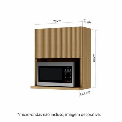 Armario Aereo Micro 1 Porta Basculante   70 Cm  Mdf Nature